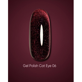 Dark Gel Polish Cat Eye 06, 10ml