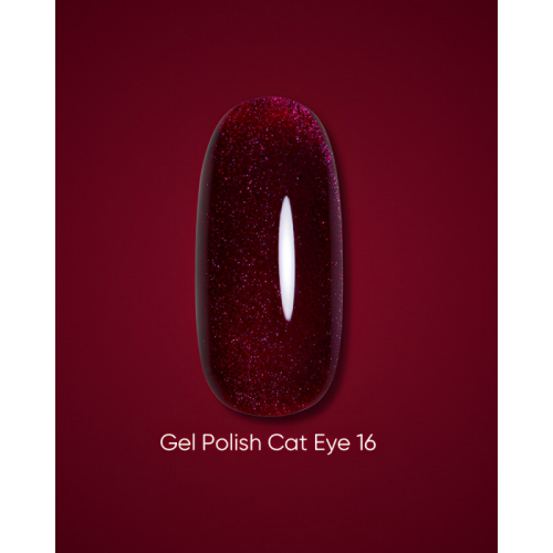 Dark Gel Polish Cat Eye 16, 6ml
