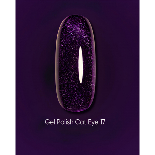 Dark Gel Polish Cat Eye 17, 6ml