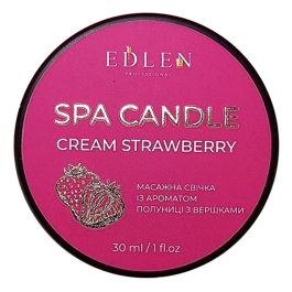 SPA-СВІЧКА CREAM STRAWBERRY EDLEN