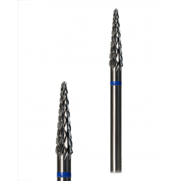 Фреза твердосплавна G.nail для випилу нігтя з синьою насічкою 3x12