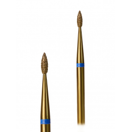 Фреза алмазна G.Nail брунька з синьою насічкою, 2,1мм