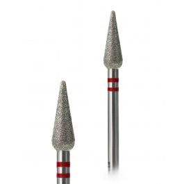 Фреза алмазна G.Nail капля з червоною насічкою