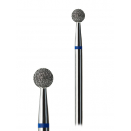 Фреза алмазна G.Nail куля з синьою насічкою, 4мм