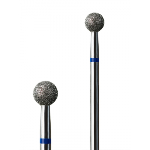 Фреза алмазна G.Nail куля з синьою насічкою, 5мм