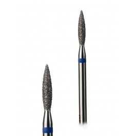 Фреза алмазна G.Nail полум'я з синьою насічкою 2,1/10мм.