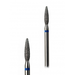 Фреза алмазна G.Nail полум'я з синьою насічкою 2,1/10мм. не гостре