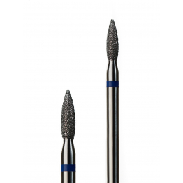 Фреза алмазна G.Nail полум'я з синьою насічкою 2,3/8мм.