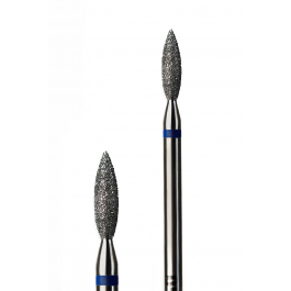 Фреза алмазна G.Nail полум'я з синьою насічкою 2,5/9мм.