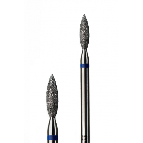 Фреза алмазна G.Nail полум'я з синьою насічкою 2,5/9мм.