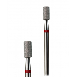 Фреза алмазна G.Nail циліндр  з червоною насічкою 3,5мм