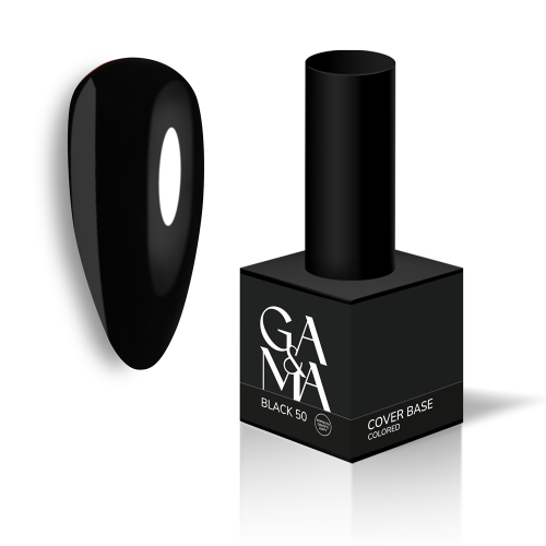 Colored Cover Base Ga&Ma 050 Black (формула одного шару), 15ml