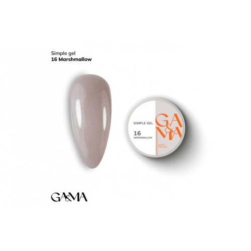 Simple Gel 016 Marshmallow Ga&Ma, 30ml