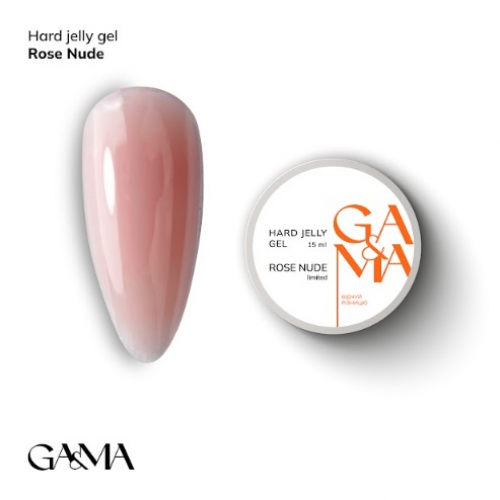 Hard Jelly Gel Rose Nude Ga&Ma, 15ml