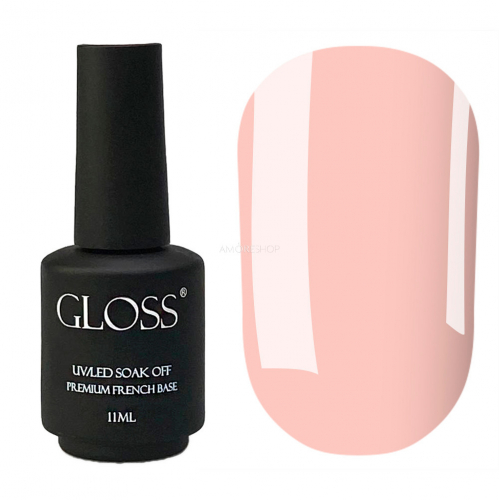 Камуфлююча база GLOSS Premium French Base Ivory, 11 мл