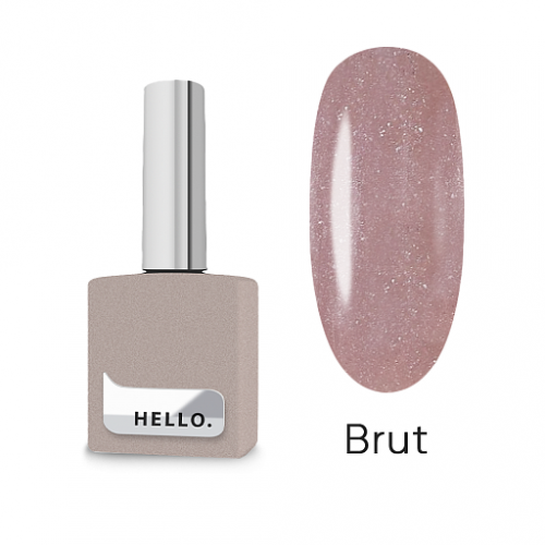 HELLO SMART GEL, BRUT, РІДКИЙ ГЕЛЬ З ШИМЕРОМ, 15 ML