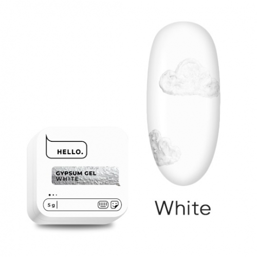 HELLO GYPSUM GEL, WHITE, 5g