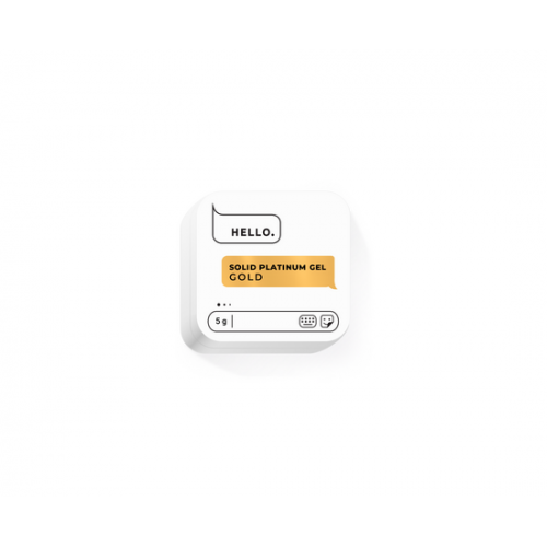 HELLO SOLID PLATINUM GEL, GOLD, 5g