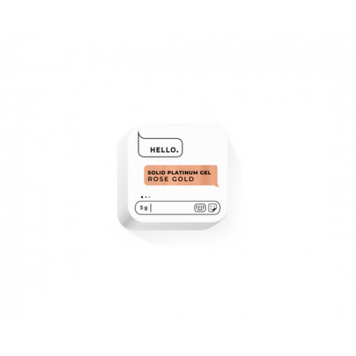 HELLO SOLID PLATINUM GEL, ROSE GOLD, 5g