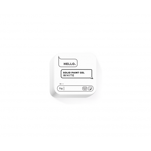 HELLO SOLID PAINT GEL, WHITE, 5g