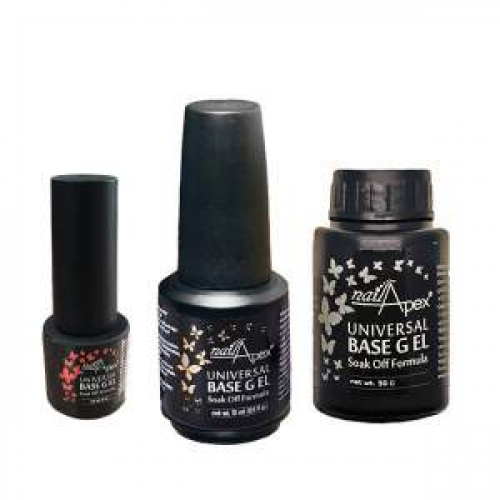 Густая каучуковая универсальная база для ногтей NailApex Soak Off UV Base Gel 30ml