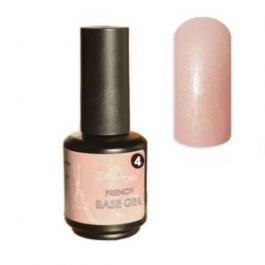 Камуфляжная база Френч С золотистым шиммером 15ml №4