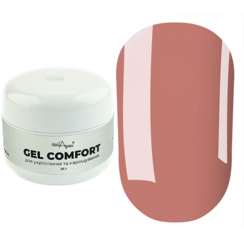 NailApex Гель без опилу COMFORT GEL №2, теплий беж, 30 мл