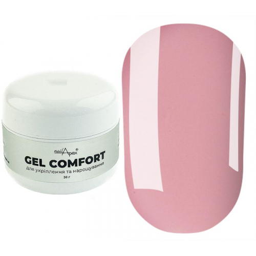 NailApex Гель без опилу COMFORT GEL  №7, ніжно-рожевий, 30 мл