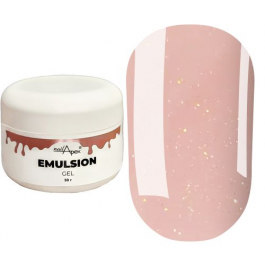 NailApex рідкий моделюючий гель Emulsion №3 (ніжний молочно-рожевий відтінок із золотисто-рожевим мікроблиском) 30 г
