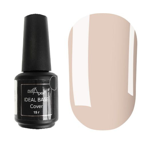NailApex Ideal Base Камуфлирующая база №4 (розово-бежевый), 15 мл