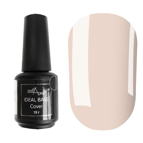 NailApex Ideal Base Камуфлирующая база №5 (пудровый розовый), 15 мл