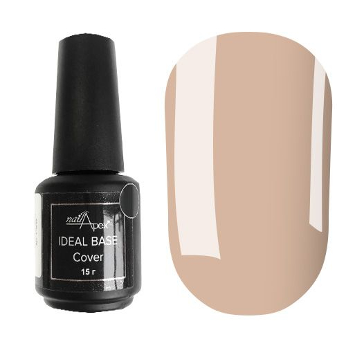 NailApex Ideal Base Камуфлирующая база №6 (карамельно-розовый), 15 мл