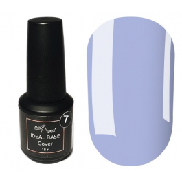 NailApex Ideal Base Камуфлирующая база №7 (сиренево-голубой), 15 мл