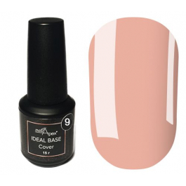 NailApex Ideal Base Камуфлирующая база №9 (персик), 15 мл