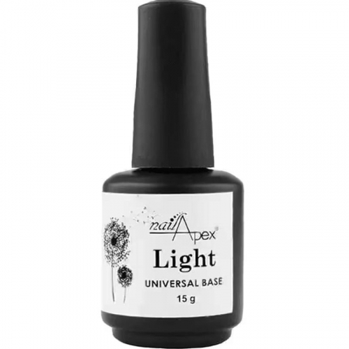 Nailapex Light Base - каучукова база для нігтів, 15 мл