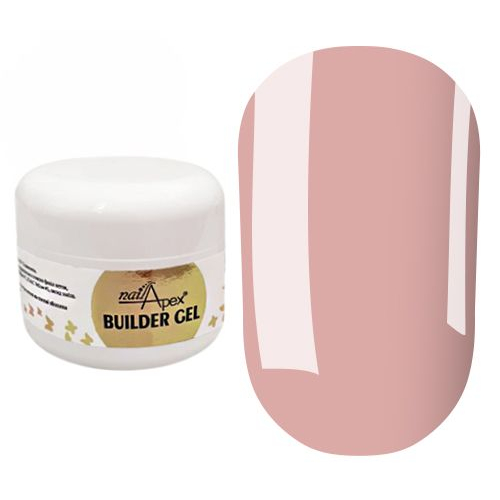 NailApex Гель без опилу Milk Builder, бежево-рожевий, 30 мл