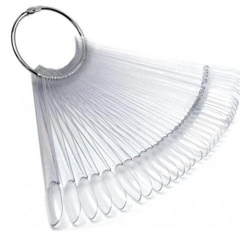 Тіпси на кільці прозорий овал 50шт