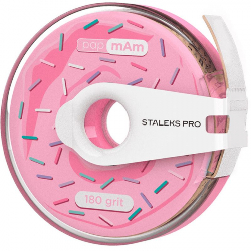 Змінний файл-стрічка білий у пластиковій котушці 180 грит STALEKS PRO EXPERT