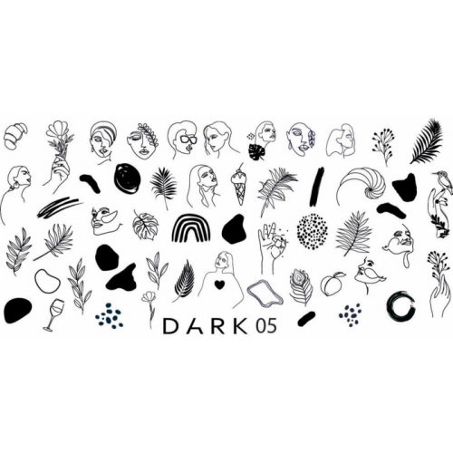 ПЛАСТИНА ДЛЯ СТЕМПІНГУ DARK 05