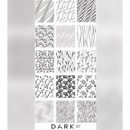 ПЛАСТИНА ДЛЯ СТЕМПІНГУ DARK 07