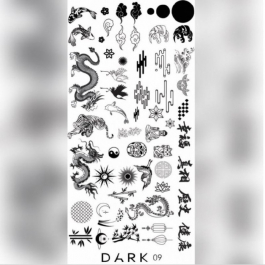 ПЛАСТИНА ДЛЯ СТЕМПІНГУ DARK 09