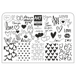 МІНІ-ПЛАСТИНА ДЛЯ СТЕМПІНГУ LOVE IS ARTSTAMPING&VAKULA