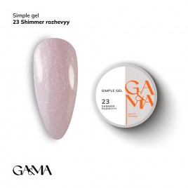 Simple Gel 023 Shimmer rozhevyy Ga&Ma, 30ml