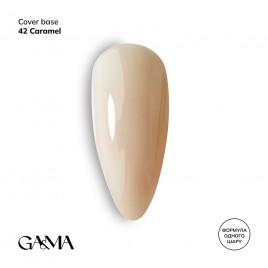 Cover Base Ga&Ma 042 Caramel, 15ml (формула одного шару)