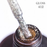 Гель-лак Gloss, Gel polish № 412, 15мл.
