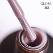 Гель-лак Gloss, Gel polish № 102, 15мл
