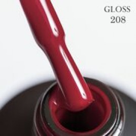 Гель-лак Gloss, Gel polish № 208, 15мл