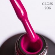 Гель-лак Gloss, Gel polish № 206, 15мl