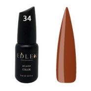 Гель-лак EDLEN №34 (Темний коричневий) 9мл